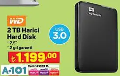 WD 2 TB HARİCİ HARD DİSK WD 2 TB HARİCİ HARD DİSK